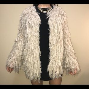 Free People “Faithful” Shaggy Cardigan
